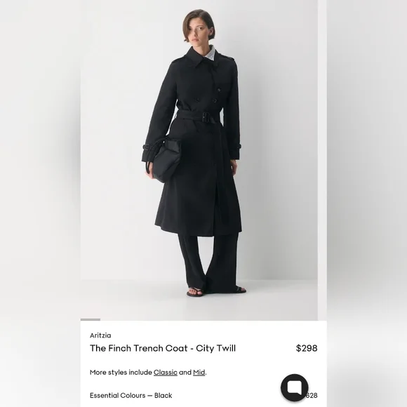 Aritzia The Finch Trench Coat - Picture 1 of 12